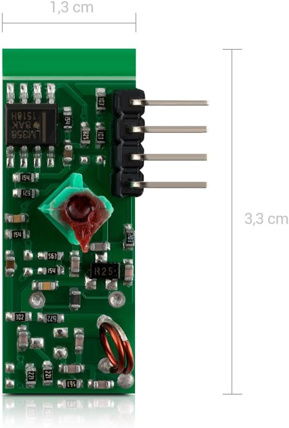 kwmobile 3X 433 MHz Sender Empfänger Funk Modul für Arduino und Raspberry Pi - Wireless Transmitter Module