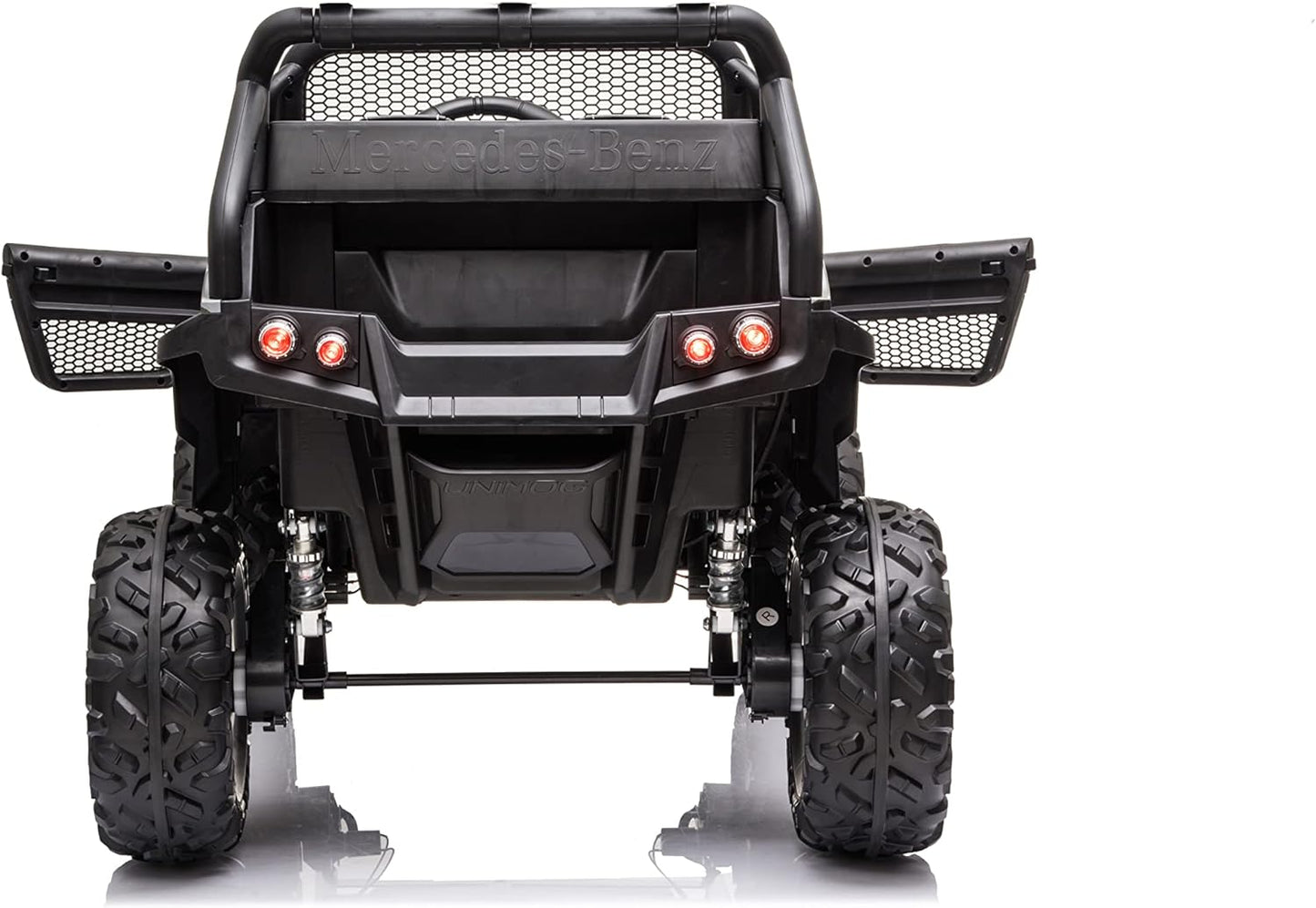 FINOOS Kinder elektroauto Mercedes Unimog 12V Elektroauto für Kinder, kinderauto, kinder elektroauto mit 2,4 Ghz Fernbedienung, 4x4 Allrad angetrieben, Batterie: 12V 10Ah, 1-5 Jahre (Camouflage)