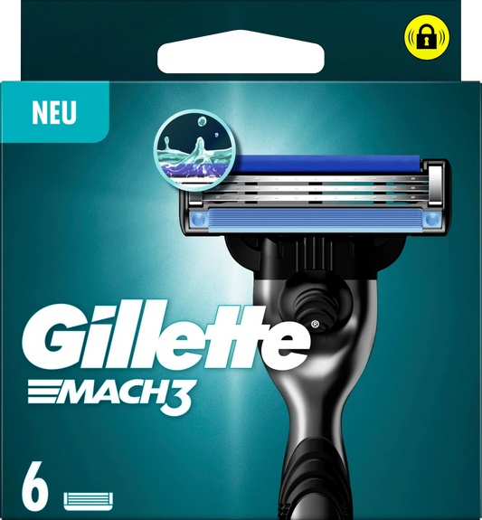 Rasierklingen, Gillette Mach3, 6 St